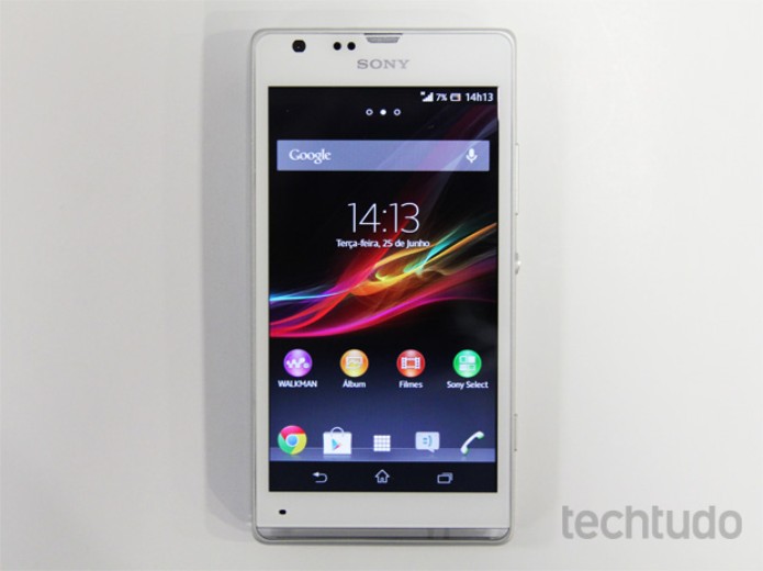 Xperia SP, o smartphone intermediário da Sony (Foto: Isadora Díaz/TechTudo) Xperia SP, o smartphone intermediário da Sony (Foto: Isadora Díaz/TechTudo)