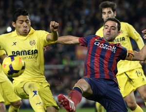 Xavi Barcelona x Villarreal (Foto: AFP)