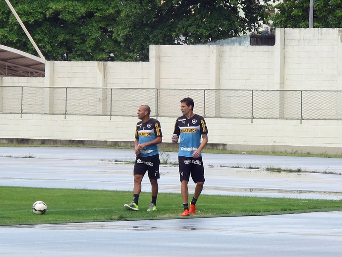 Emerson e Bolivar, Botafogo (Foto: Fred Huber / Globoesporte.com)