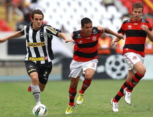 Lucas e Ramon, Flamengo x Botafogo (Foto: Satiro Sodré / Agif)