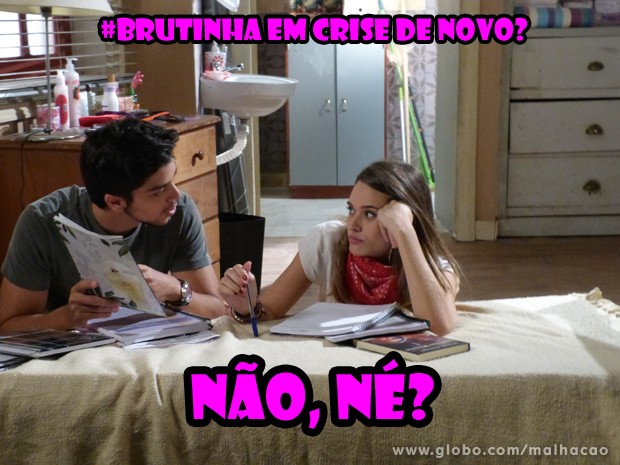 O Bruno bem que tenta se explixar, mas não convence ninguém (Foto: Malhação/TV Globo)