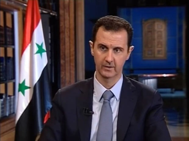 O presidente da Síria, Bashar al-Assad, durante entrevista à TV turca (Foto: Reuters)