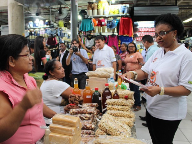 Ministra da Igualdade Racial, Nilma Lino Gomes, participa de dia de combate ao Aedes no Piauí (Foto: Fernando Brito/G1)