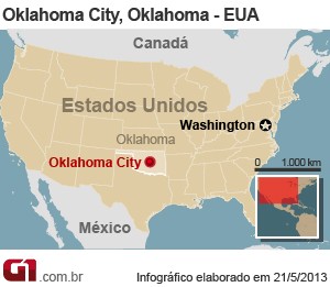 mapa tornado oklahoma versão 1 (Foto: 1)