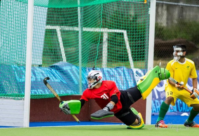 Rodrigo Faustino - goleiro seleção de handebol (Foto: World League/Andrés Mallén)