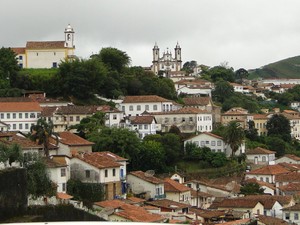 Cidade de Ouro Preto onde dois universitários morreram depois de ingerir bebida alcoólica (Foto: Alex Araújo / G1)