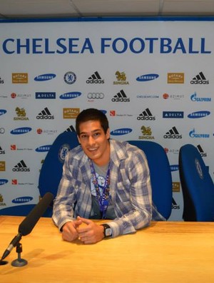Capixaba Murilo Pitol teve um dia de treinos com José Mourinho, técnico do Chelsea (Foto: Divulgação/Arquivo Pessoal)