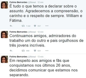 Fatima Bernardes (Foto: Twitter / Reprodução) Fatima Bernardes (Foto: Twitter / Reprodução)