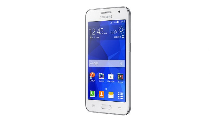 Galaxy Core 2 vem com processamento básico e Android desatualizado (Foto: Divulgação/Samsung)