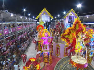 imperadores do samba carnaval 2016 porto alegre rs (Foto: Reprodução/RBS TV)