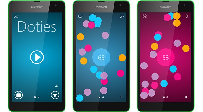 Doties é um puzzle para Windows Phone no qual o usuário precisa de agilidade e concentração (Foto: Divulgação/Windows Phone Store)