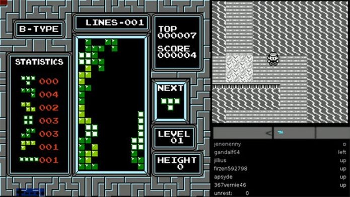 100 mil pessoas estão jogando Pokémon Red e Tetris ao vivo e online? (Foto: Reprodução/Twitch)