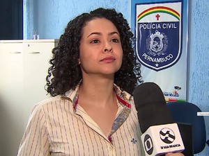 Delegada Jimena Gouveia prendeu suspeito de estupro (Foto: Reprodução/TV Asa Branca)