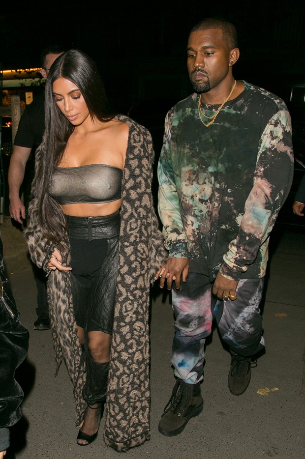 Kim Kardashian e Kanye West (Foto: Marc Piasecki/GC Images)