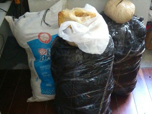 Maconha e cocaína estavam escondidas em carga de cocos (Foto: Ascom/ Polícia Civil)