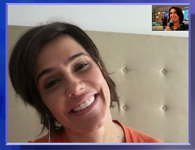 Debora Secco fala pela primeira vez de gravidez (Foto: TV Globo)