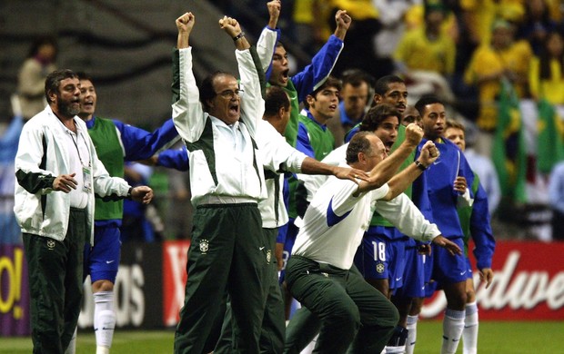 luiz felipe scolari felipão brasil copa do mundo 2002 (Foto: Agência Getty Images)