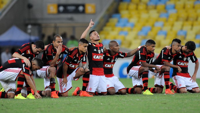 Jogadores do Flamengo x Coritiba (Foto: André Durão / Globoesporte.com)