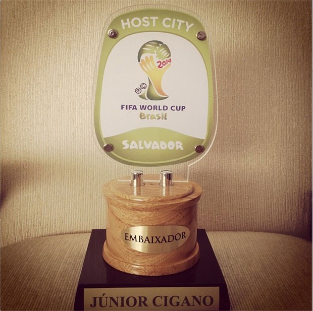 Junior Cigano será embaixador de Salvador na Copa do Mundo (Foto: Reprodução / Twitter)