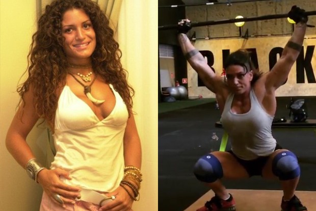 Tatiana antes e depois (Foto: Giordano - Globo / Instagram )