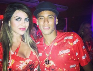 Rossana Torales, nutricionista do Boavista, com Neymar (Foto: Reprodução/Instagram)