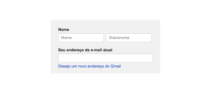 Crie conta no Google sem Gmail (Foto: Reprodução/Paulo Alves)