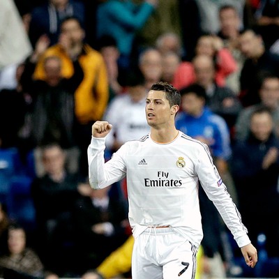 Cristiano Ronaldo comemoração gol Real Madrid contra Schalke (Foto: AP)