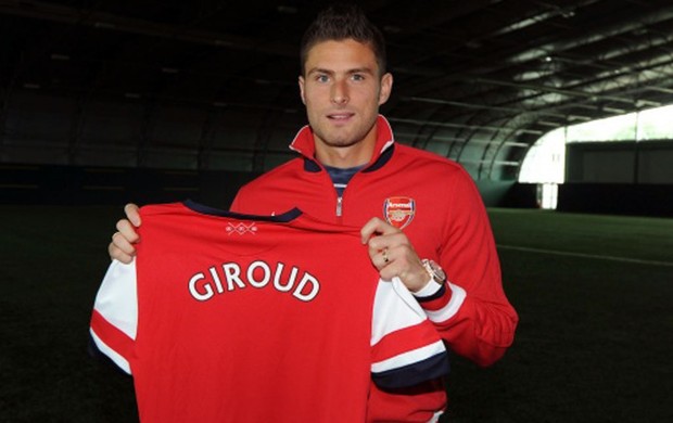 Giroud do Arsenal (Foto: Divulgação / Site oficial do Arsenal)