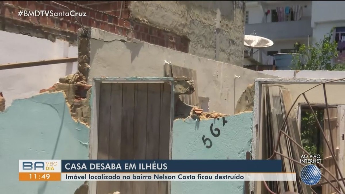 Desabamento De Casa Deixa Um Ferido No Sul Da Bahia V Tima Fazia