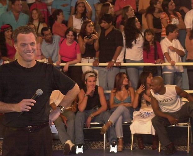 Pedro Bial no BBB 3 (Foto: Divulgação/TV Globo)