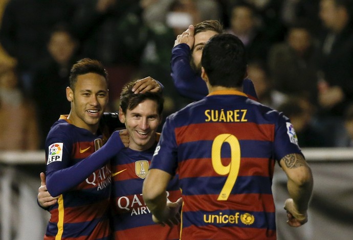 Neymar Messi Suarez Barcelona Rayo Vallecano (Foto: reuters)