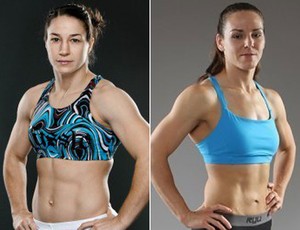 Montagem MMA: Sara McMann x Alexis Davis (Foto: Divulgação)