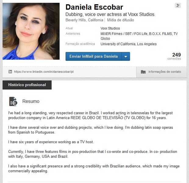 Daniela Escobar (Foto: Linked / Reprodução )