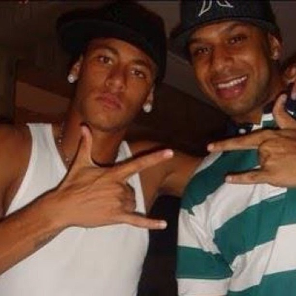 Neymar e Cosme (Foto: Reprodução / Instagram)