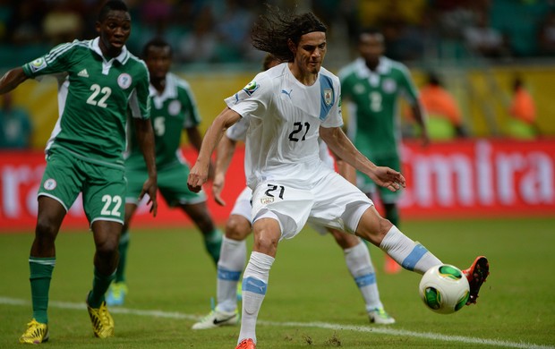 Cavani, Nigéria x Uruguai (Foto: AFP)