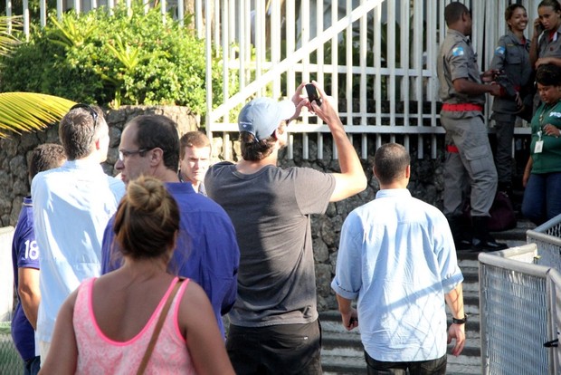 Michael Phelps visita o pão de açúcar no RJ (Foto: Rodrigo dos Anjos / AgNews)