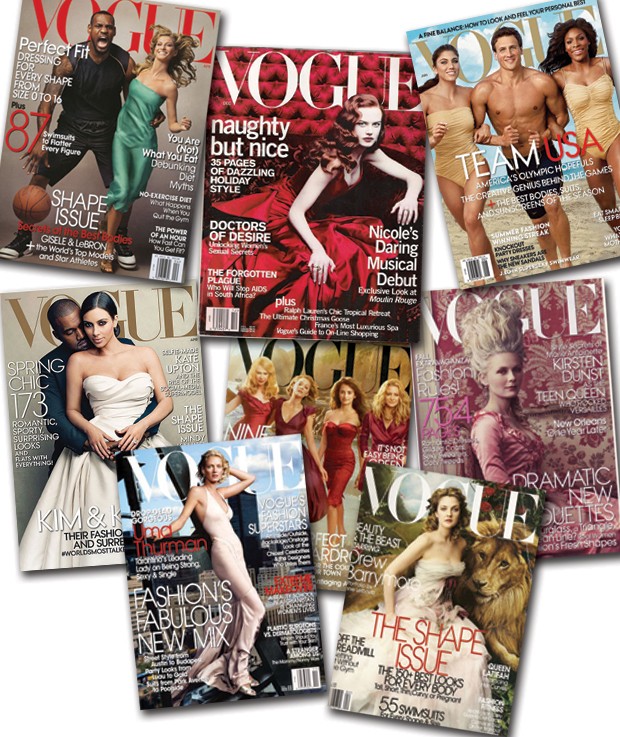 Desde 1971, Annie Leibovitz fotografa para a Vogue americana. Relembre suas capas mais emblemáticas (Foto: Annie Leibovitz/divulgação E Reproduções Capas Vogue Americana Edições Dezembro 2000, Novembro 2003, Abril 2005, Abril 2008, Setembro 2006, Novembro 2009, Junho 2012 e Abril 2014)