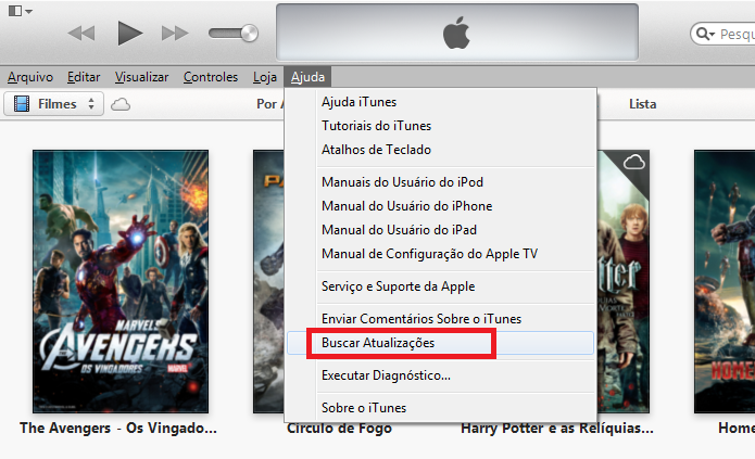 Verificando se há uma atualização para o iTunes no Windows (Foto: Reprodução/Edivaldo Brito)