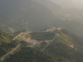 Obras da nova subida da serra de Petrópolis (Foto: Andressa Canejo/G1) Obras da nova subida da serra de Petrópolis (Foto: Andressa Canejo/G1)