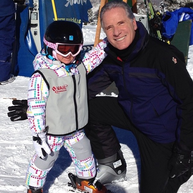 Roberto Justus com a filha Rafaella Justus em estação de esqui no Colorado, nos Estados Unidos (Foto: Instagram/ Reprodução)