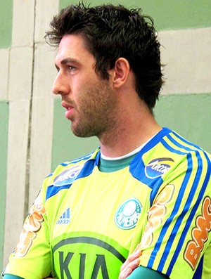 Bruno goleiro do Palmeiras no treino (Foto: Diego Ribeiro / Globoesporte.com)