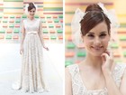 Vestido de noiva de Isabela foi feito de patchwork de rendas