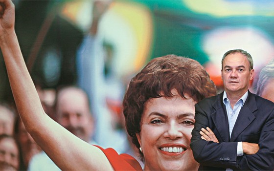Giles Azevedo, num escritório do PT em Brasília, durante a campanha de Dilma à Presidência, em 2010. Os dois são amigos há duas décadas, desde os tempos em que militavam no PDT (Foto: Alan Marques/Folhapress)