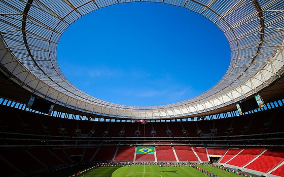 Mané Garrincha, em Brasília, o estádio mais caro da Copa do Mundo de 2014 (Foto: Getty Images)