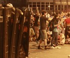 Belém: rojões atingiram a Prefeitura (Tarso Sarraf/Estadão Conteúdo)