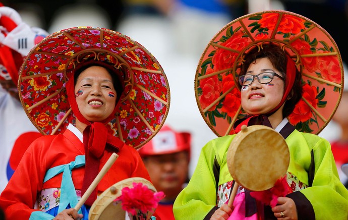 torcedores Belgica x Coreia (Foto: Reuters)