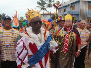 Cordulino Batista, o rei momo do Bloco dos Grisalhos (Foto: Ellyo Teixeira/G1)