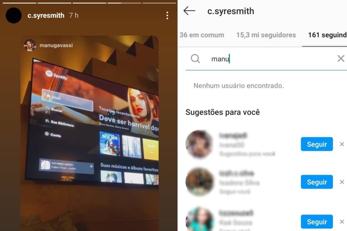 Jaden Smith repostou Storie de Manu Gavassi, mesmo sem segui-la (Foto: Reprodução/Instagram) Jaden Smith repostou Storie de Manu Gavassi, mesmo sem segui-la (Foto: Reprodução/Instagram)