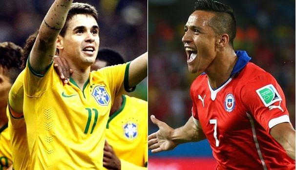 Brasil e Chile se enfretam em amistoso (Foto: Reprodução GE)