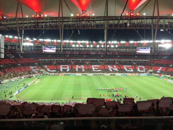 Mosaico Flamengo x San Lorenzo (Foto: GloboEsporte.com)